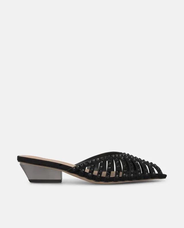 Alma en Pena V260755 mules noires résille talon 3 cm