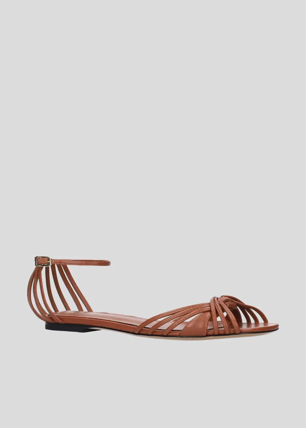 Lola Cruz Heura sandales plates terracotta cuir