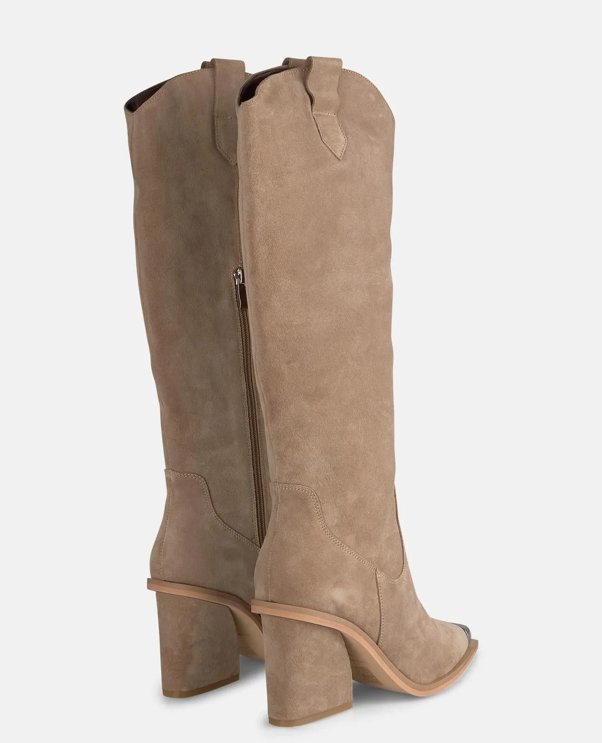 Alma en Pena I250896 bottes à talon vison cuir