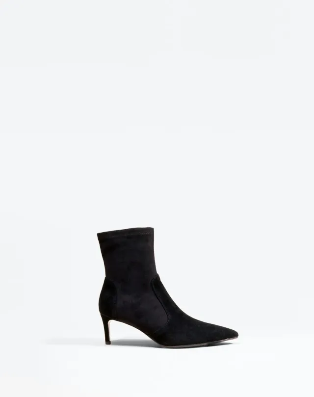 Mi/Mai Ophelia Low Black bottines cuir noir talon 5 cm