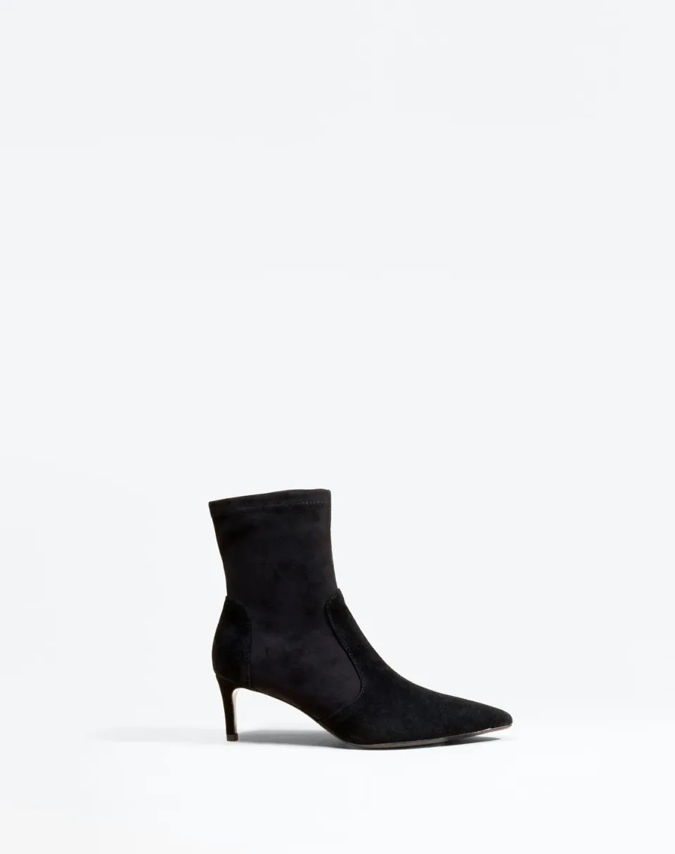 Mi/Mai Ophelia Low Black bottines cuir noir talon 5 cm