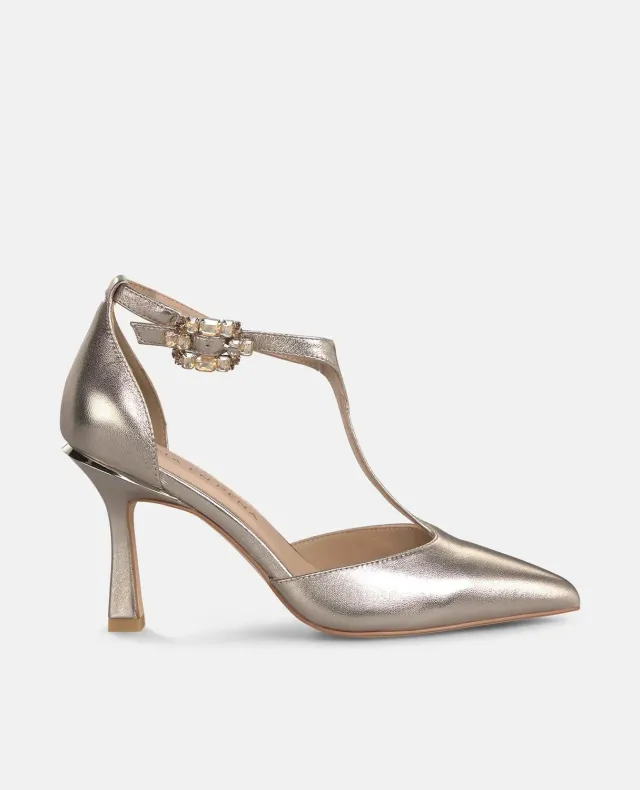 Alma en Pena V262006 escarpin cuir bronze 9 cm