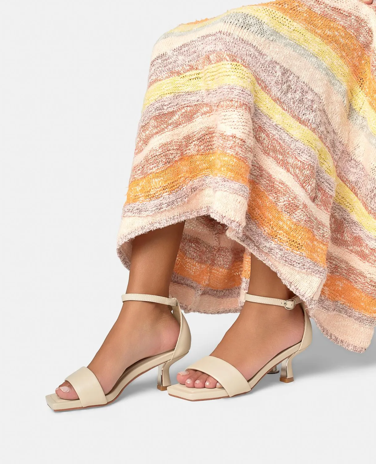 Alma en Pena V265005 sandales cuir blanc talon 5,5 cm