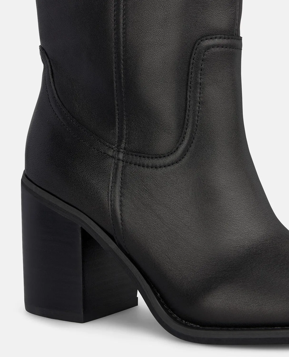 Alma en Pena I260511 bottes noires cuir talon 8,5 cm