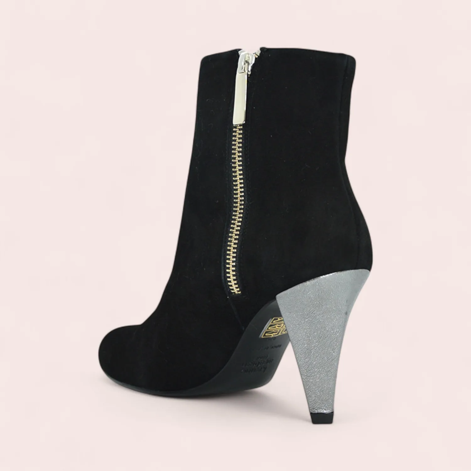 Karine Arabian FAYE bottine talon 75 mm cuir noir