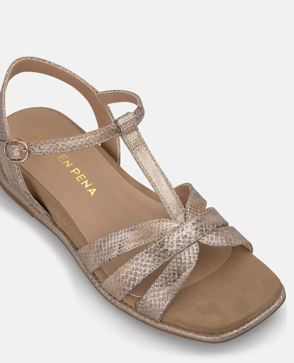 Alma en Pena V2651411 sandales compensées camel strass