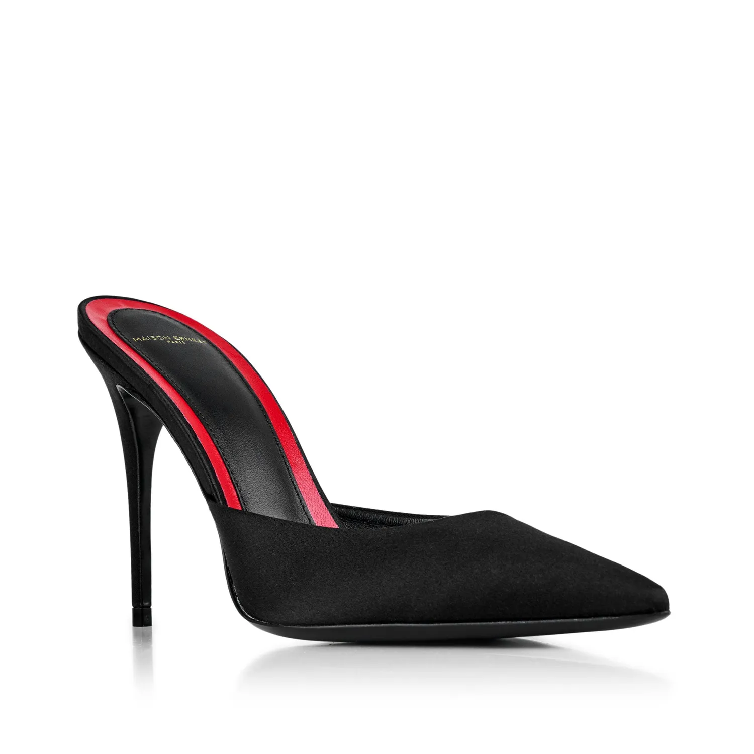 Maison Ernest Lux 100 mules satin noir