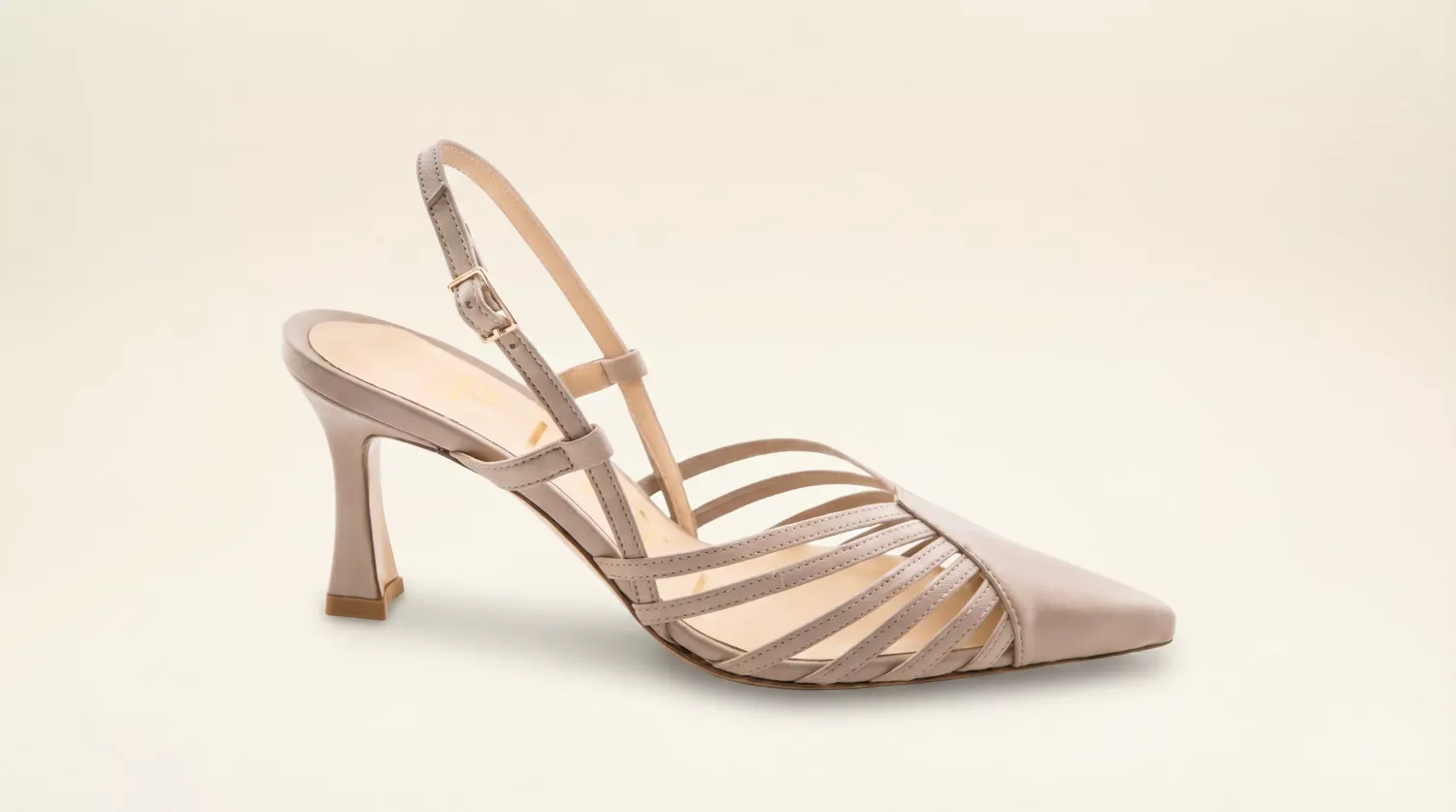 Matteo Pitti Penny slingback taupe imprimé python