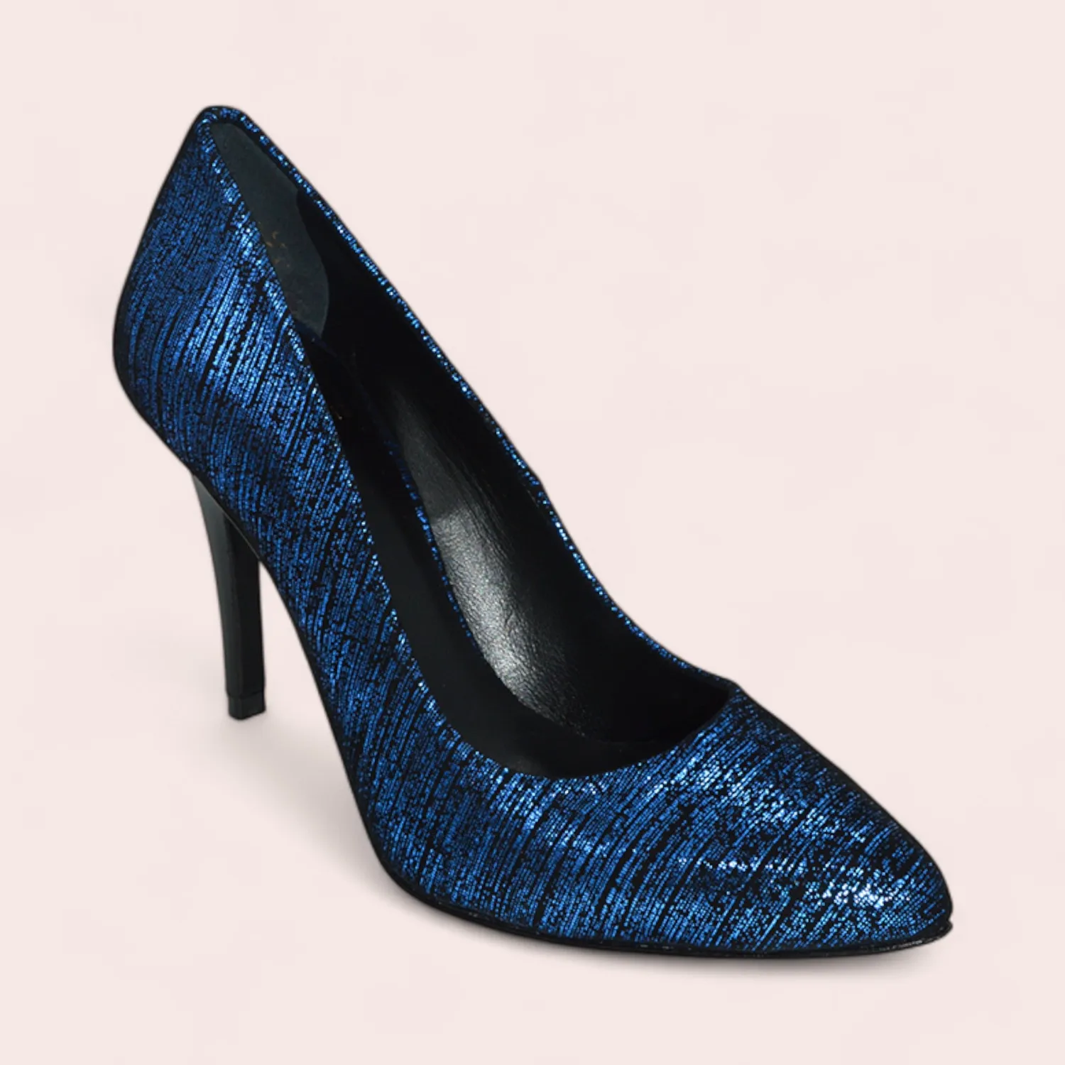 Karine Arabian Pump escarpins bleu irisé talon 95mm