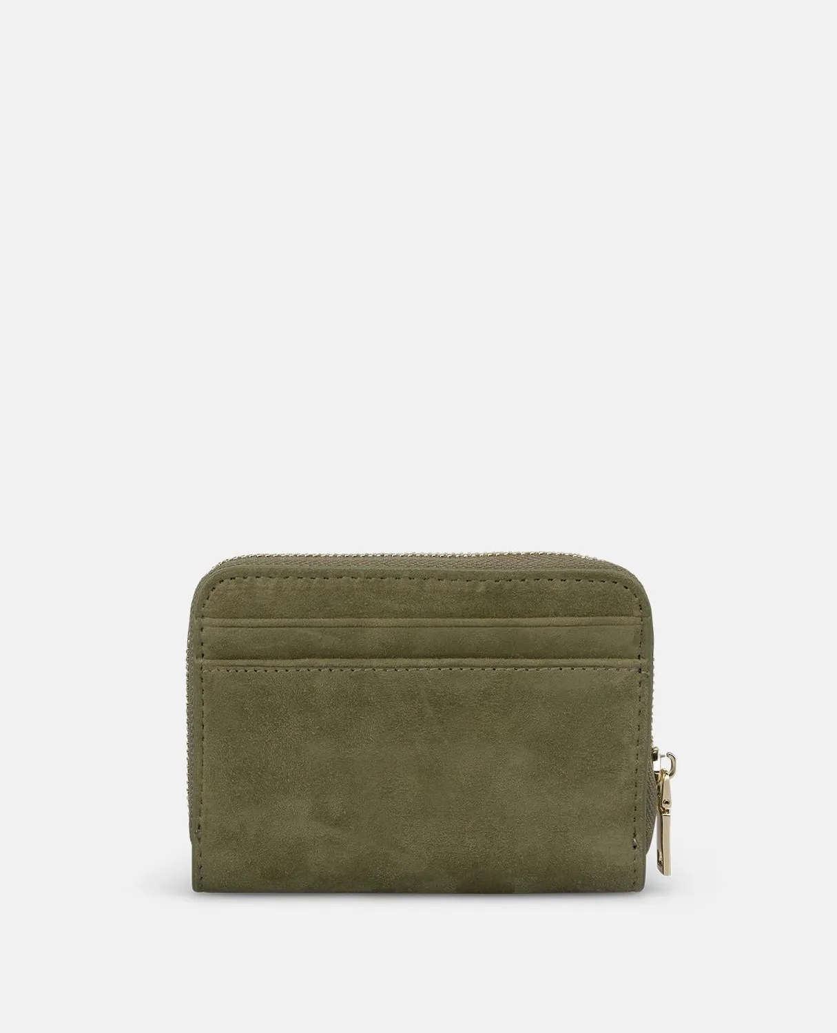 Alma en Pena V26WT013 portefeuille cuir kaki clouté