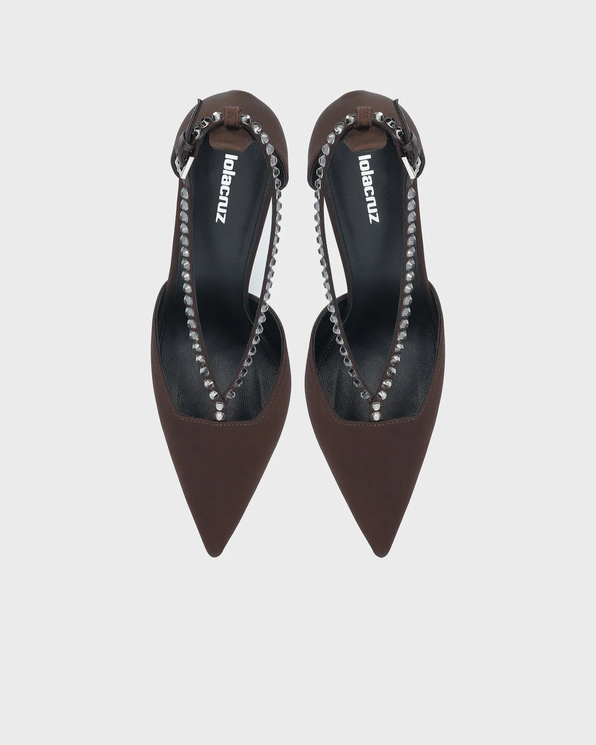 Lola Cruz Mirabella escarpins marron talon 9,5 cm