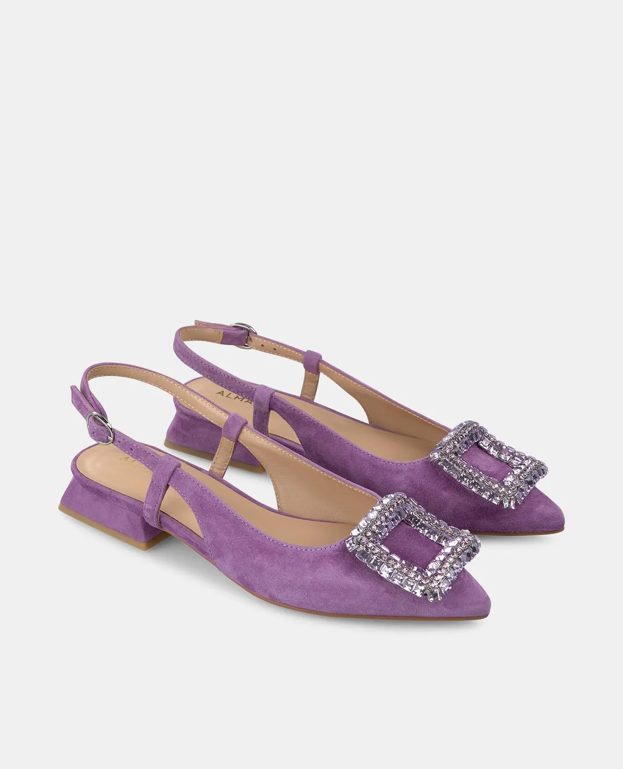 Alma en Pena V250480 ballerines violet strass talon 2 cm