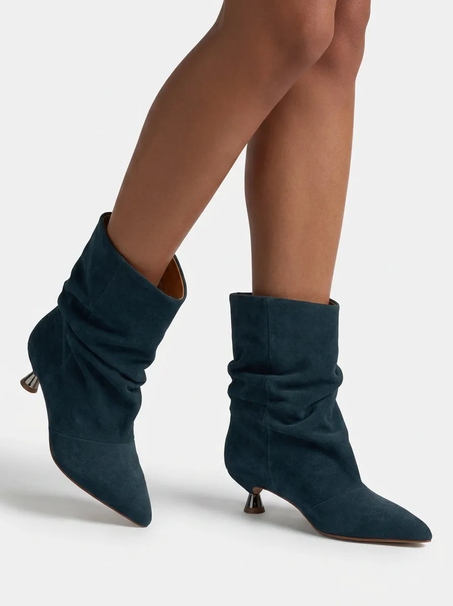 Alma en Pena I260370 bottines suède bleu marine talon 4 cm