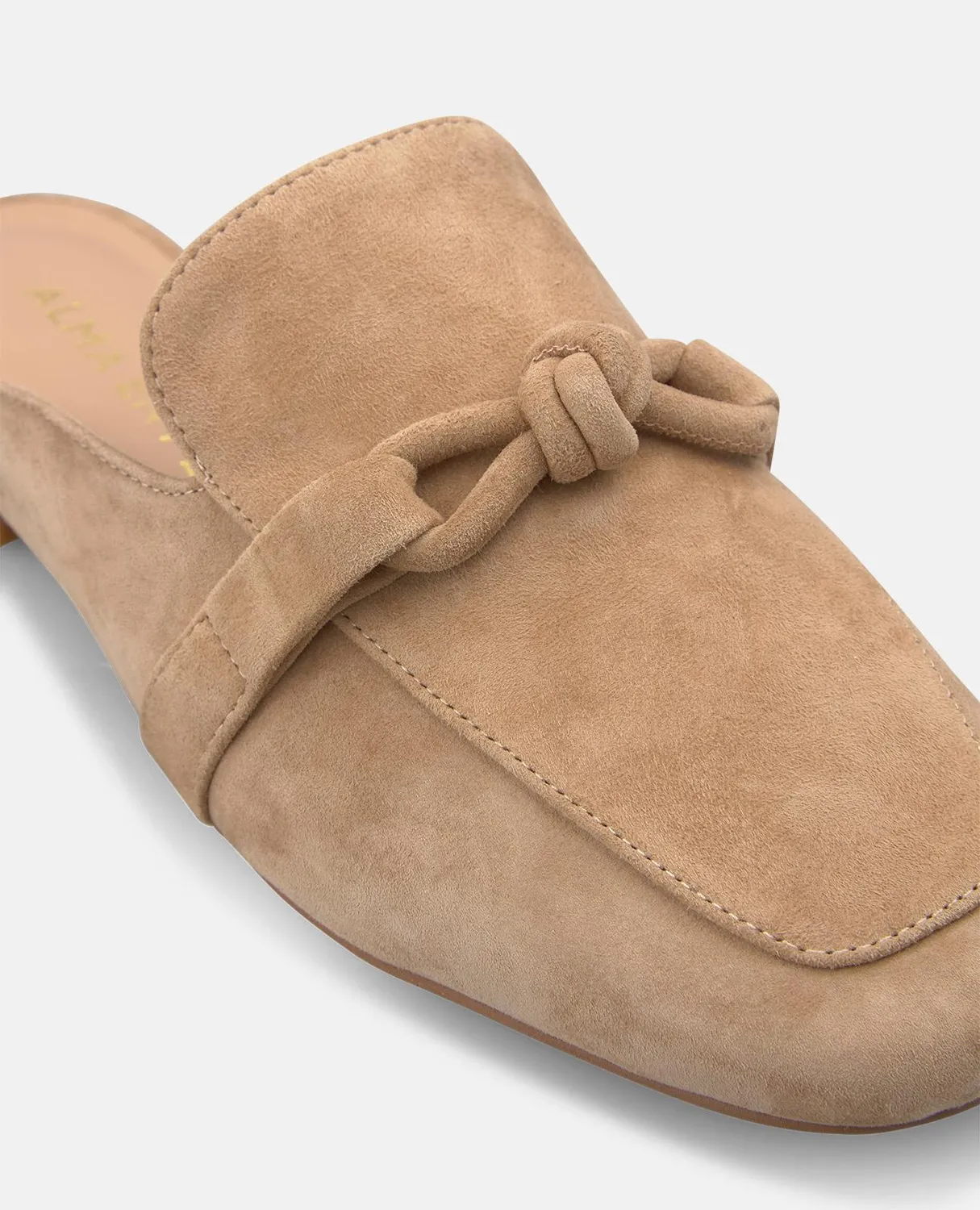 Alma en Pena V260700 mules mocassins cuir sable 2 cm