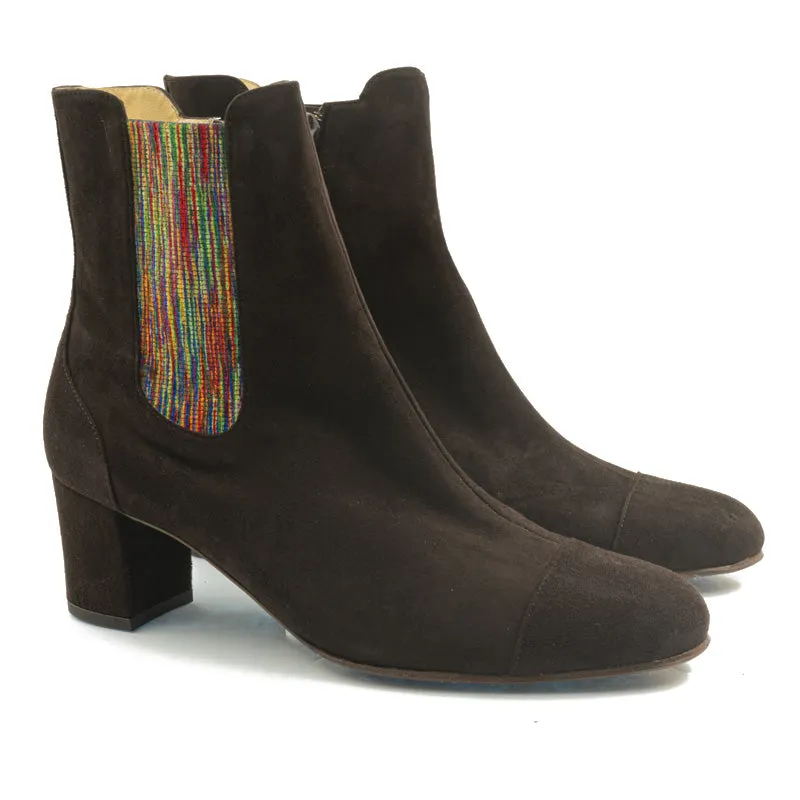 Bégum Paris Pimlico bottines noires cuir velours