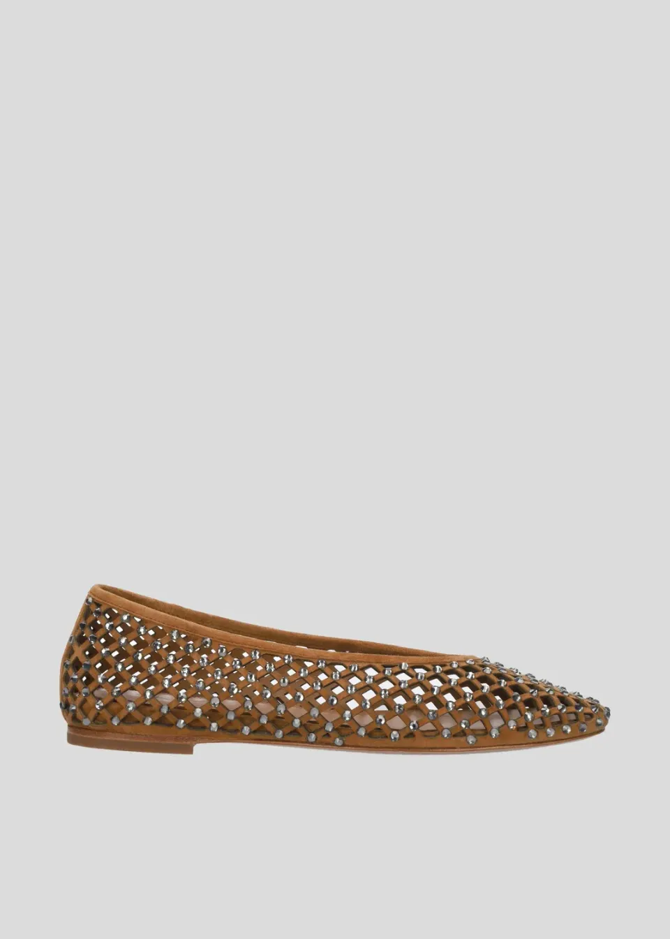 Lola Cruz Leonor ballerine cuir camel