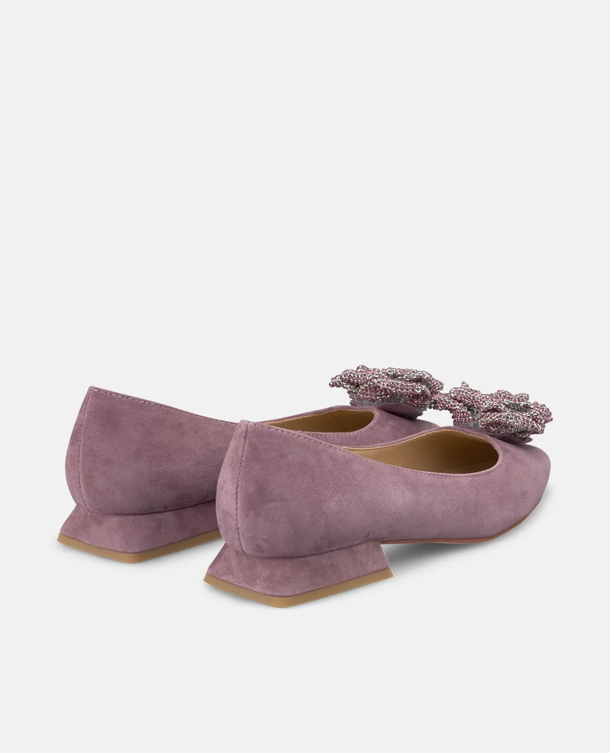 Alma en Pena I250131 ballerines lavande suède fleur