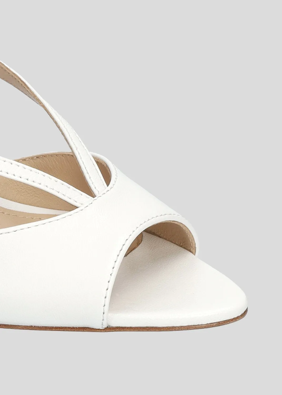 Lola Cruz Streep 65 sandales blanc talon 6,5 cm