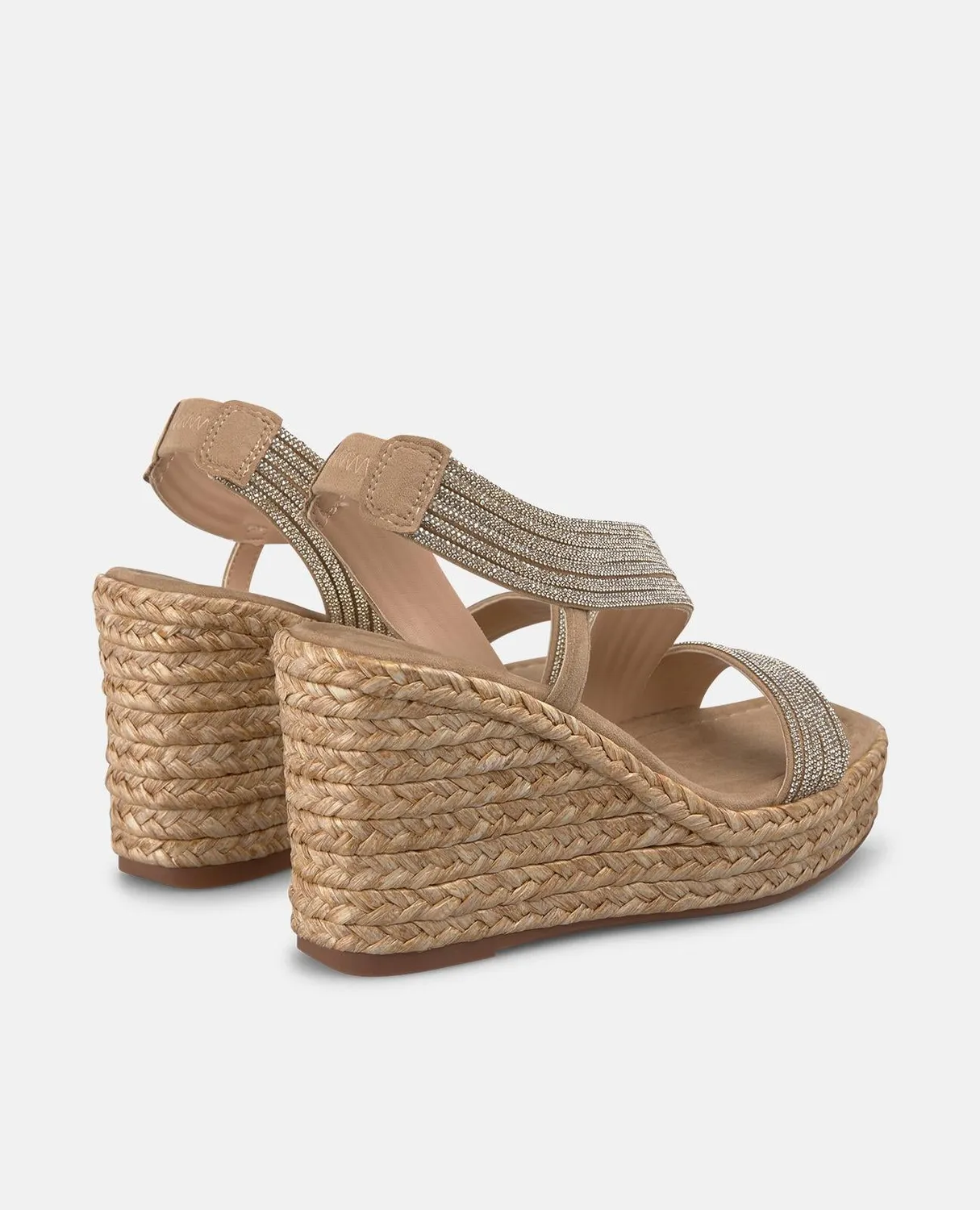 Alma en Pena V2651116 sandales compensées beige esparto 9 cm