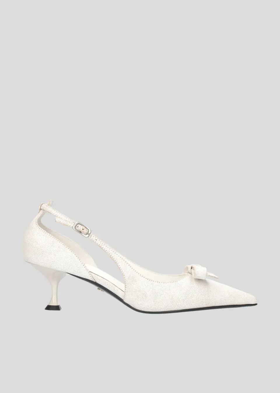 Lola Cruz Laia 55 escarpins blanc cassé
