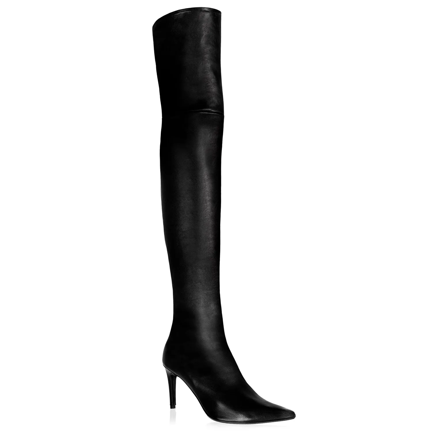 Maison Ernest Clelia 85 cuissarde noir cuir mat