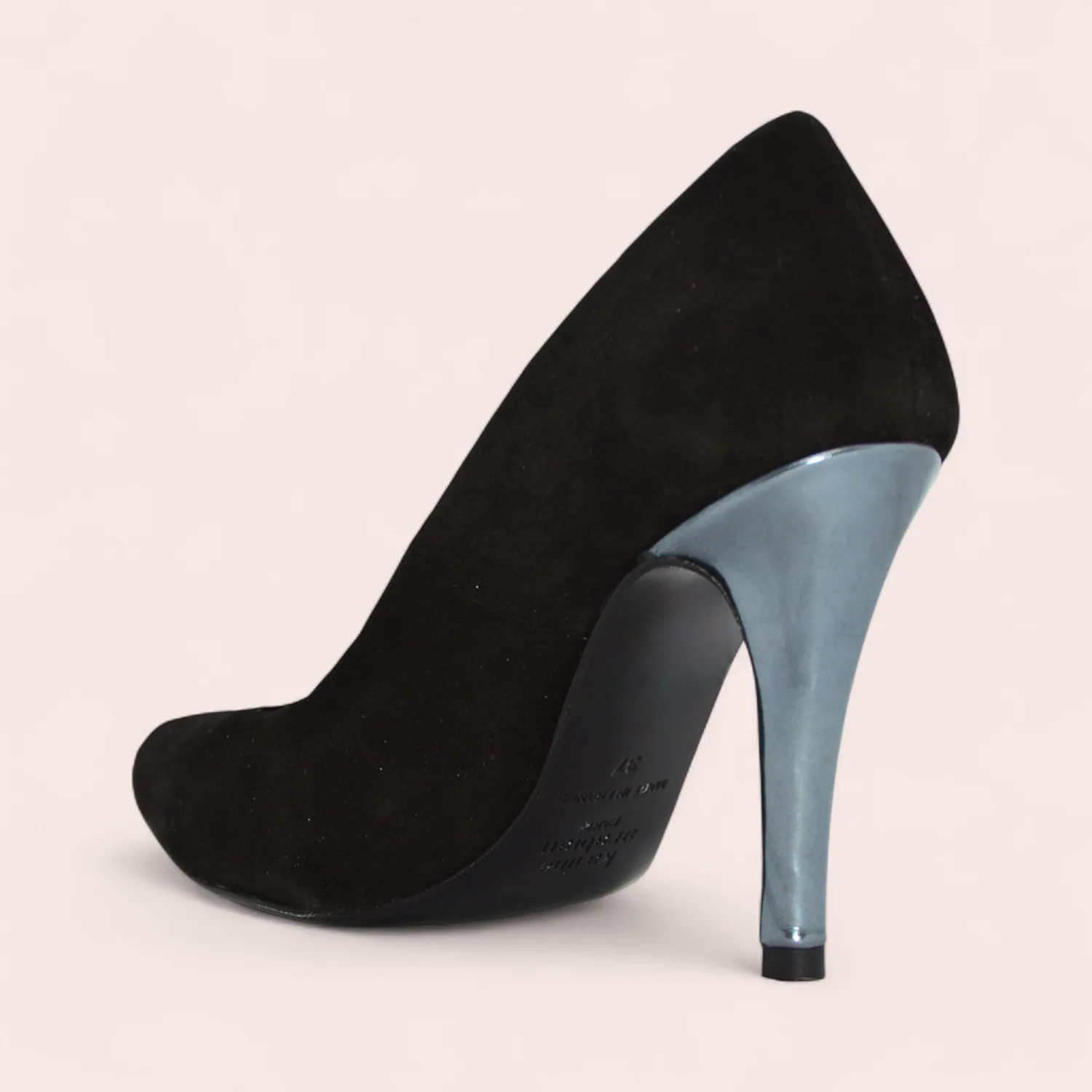 Karine Arabian Pump escarpins velours noir talon 10 cm