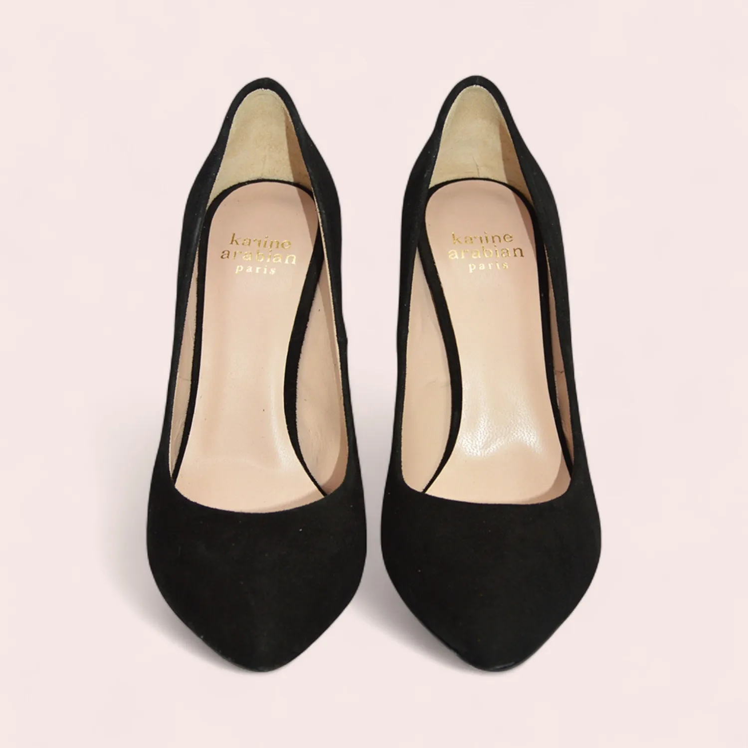 Karine Arabian Pump escarpins velours noir talon 10 cm