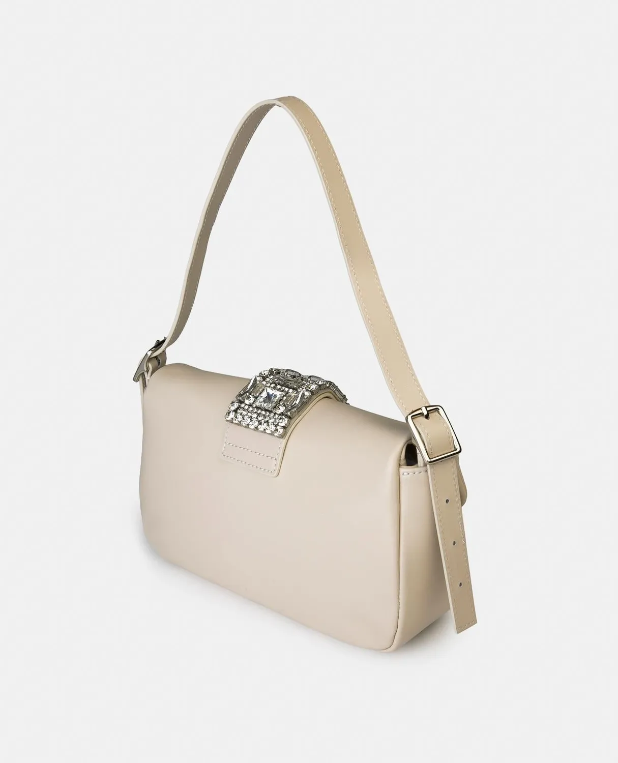 Alma en Pena BG106 sac cuir gris pochette fête