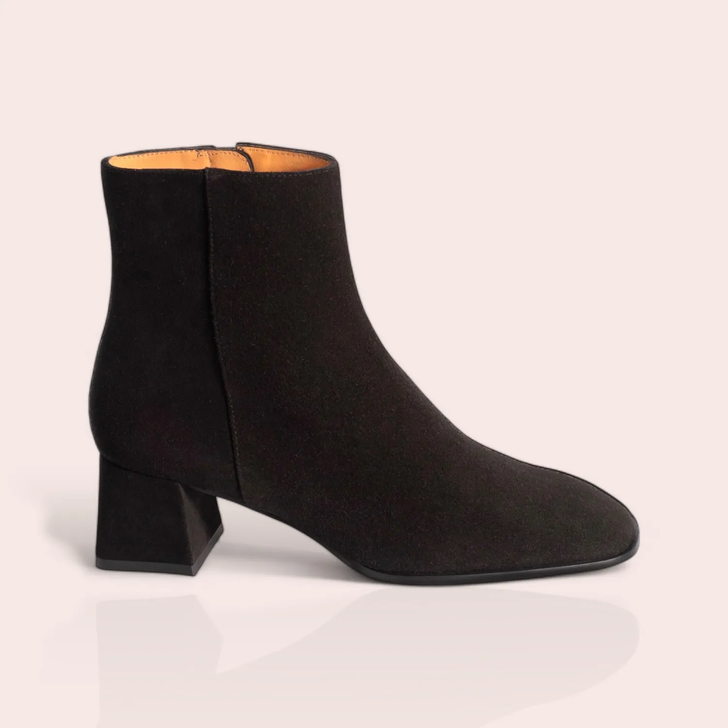 Karine Arabian Doryane bottine velours camel talon 50mm