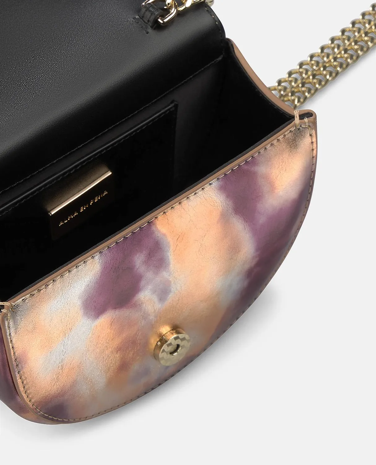 Alma en Pena Asuncion BG101 sac violet cuir serpent