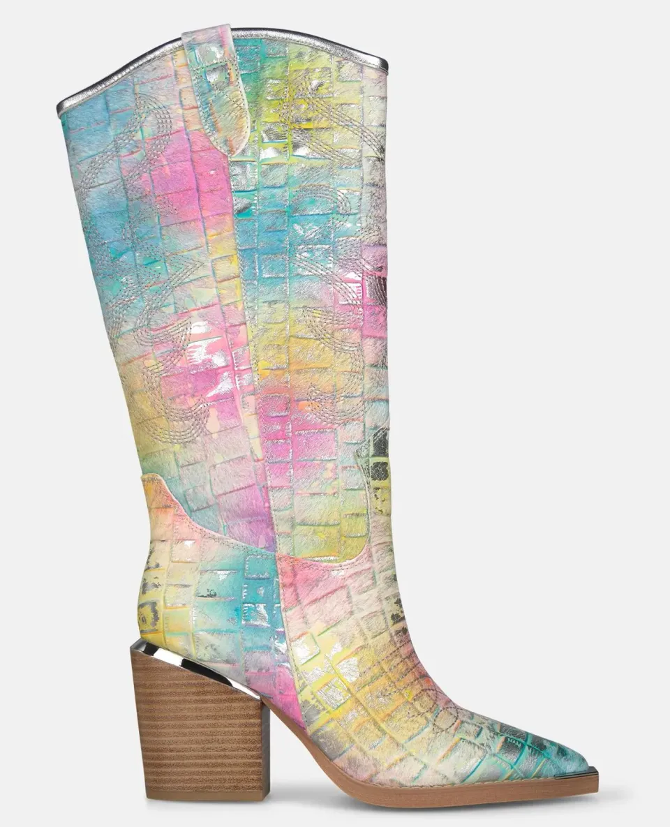 Alma en Pena V260108 bottes campera cuir multicolor 7 cm