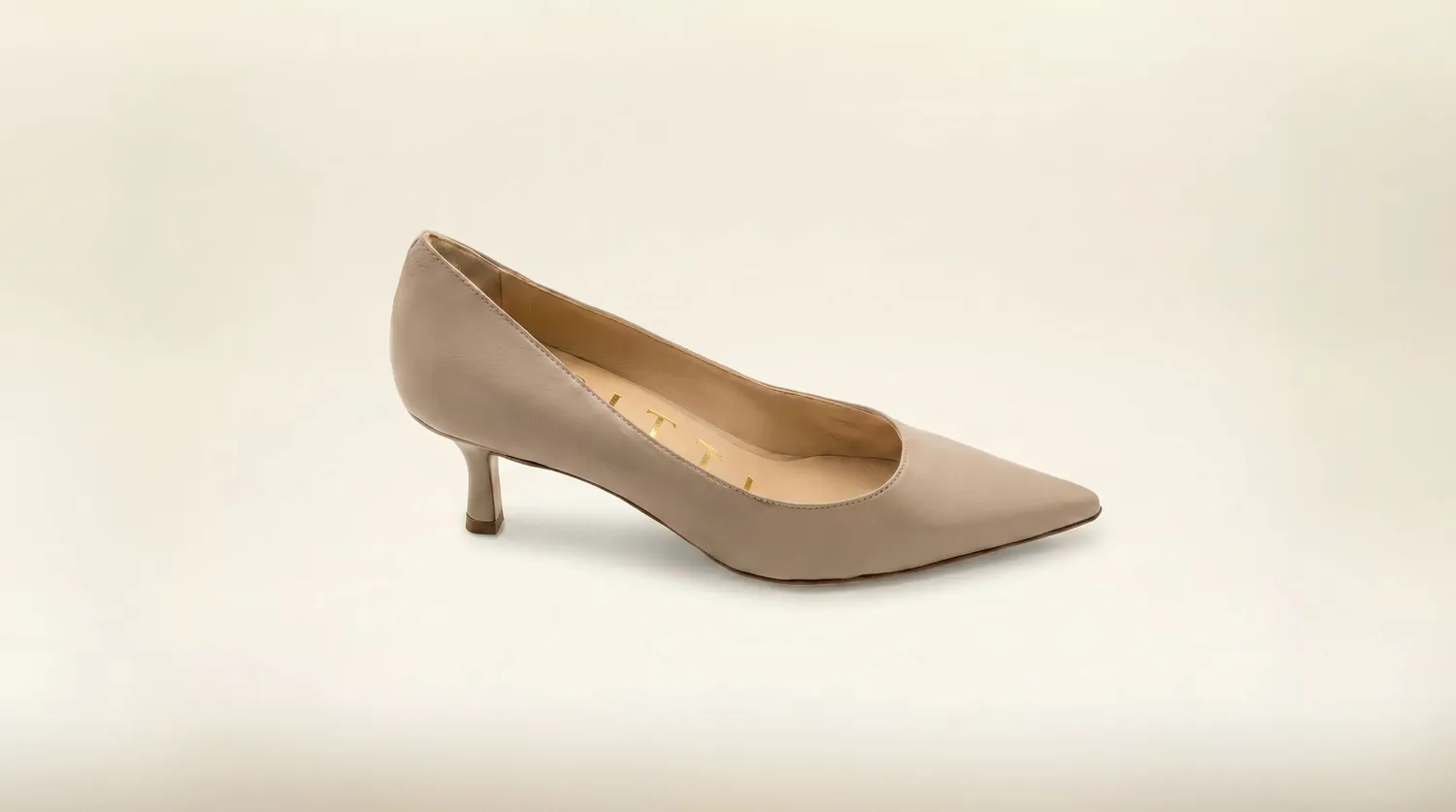 Matteo Pitti Penny 50 escarpins taupe kitten heel