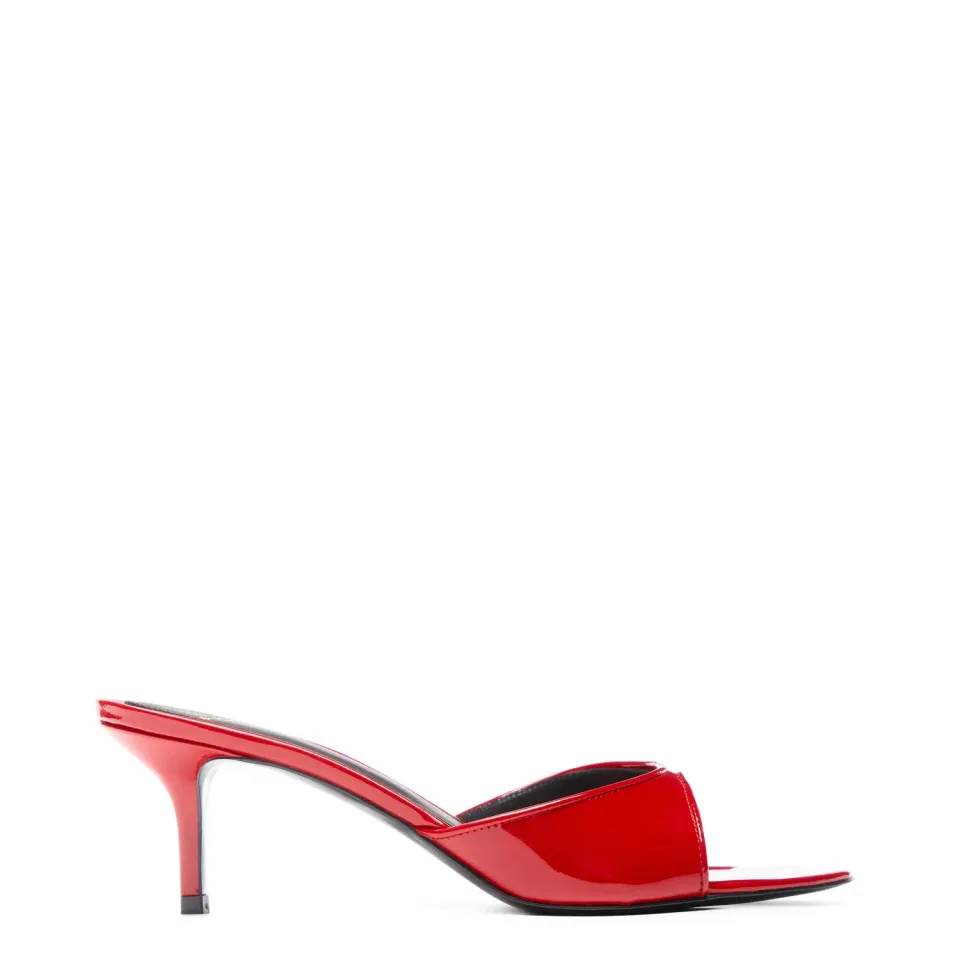Maison Ernest Lidylle 55 mules rouge cuir vernis