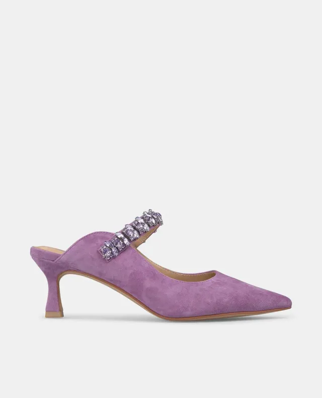 Alma en Pena V250652 mules violet strass talon 6 cm