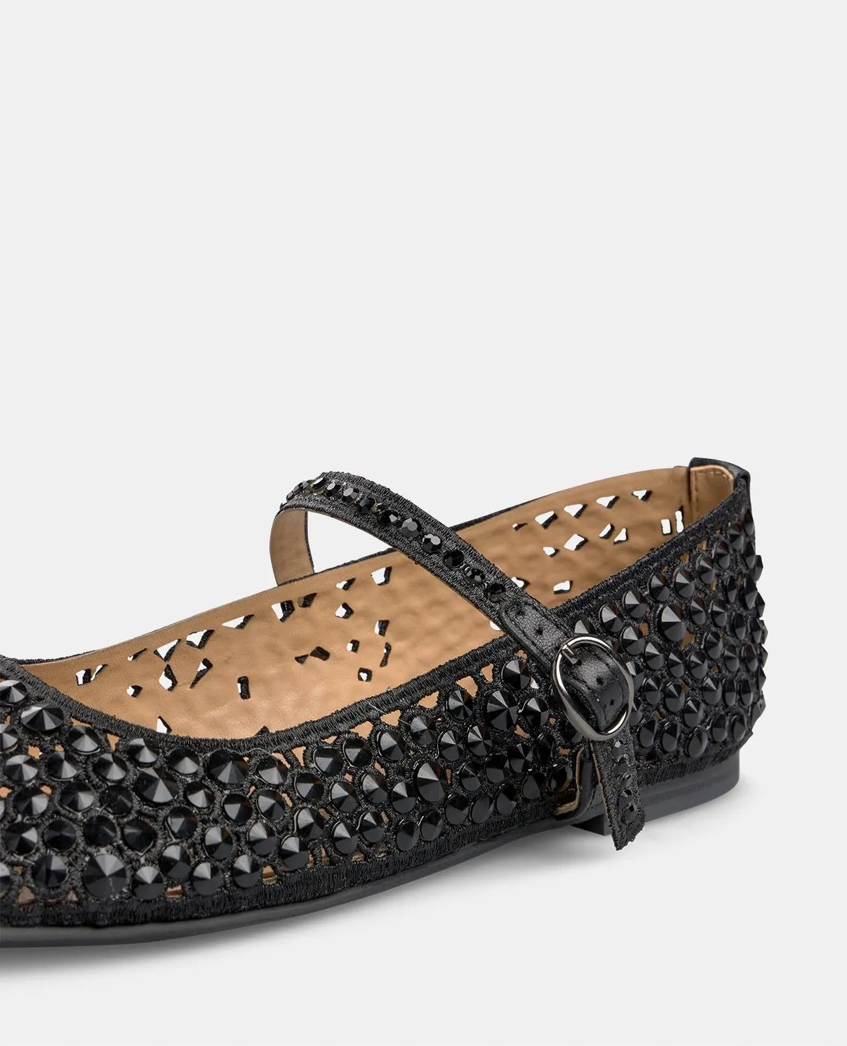 Alma en Pena V250544 ballerines noir cuir strass