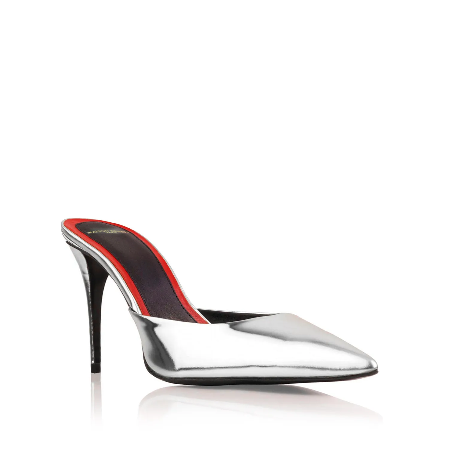 Maison Ernest Lux 85 mules Argent talon 8,5 cm