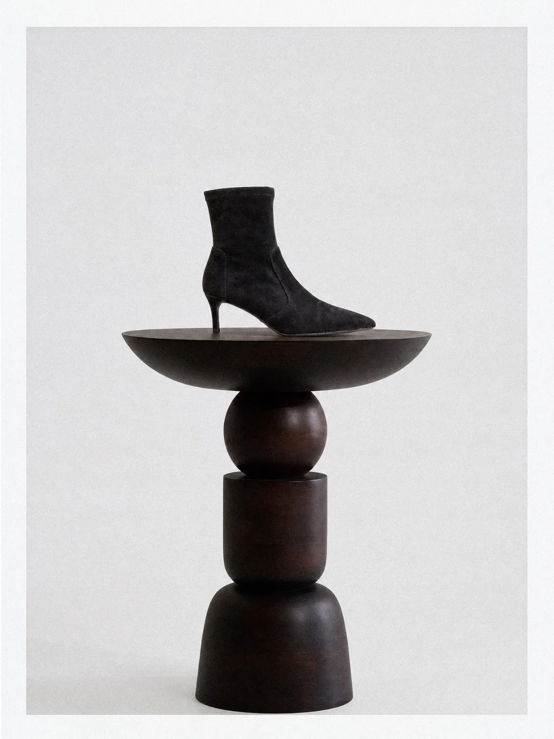 Mi/Mai Ophelia Low Black bottines cuir noir talon 5 cm