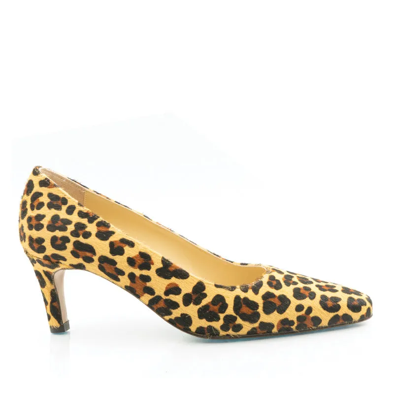 Bégum Paris Pyramide escarpin léopard pony talon 5,5 cm