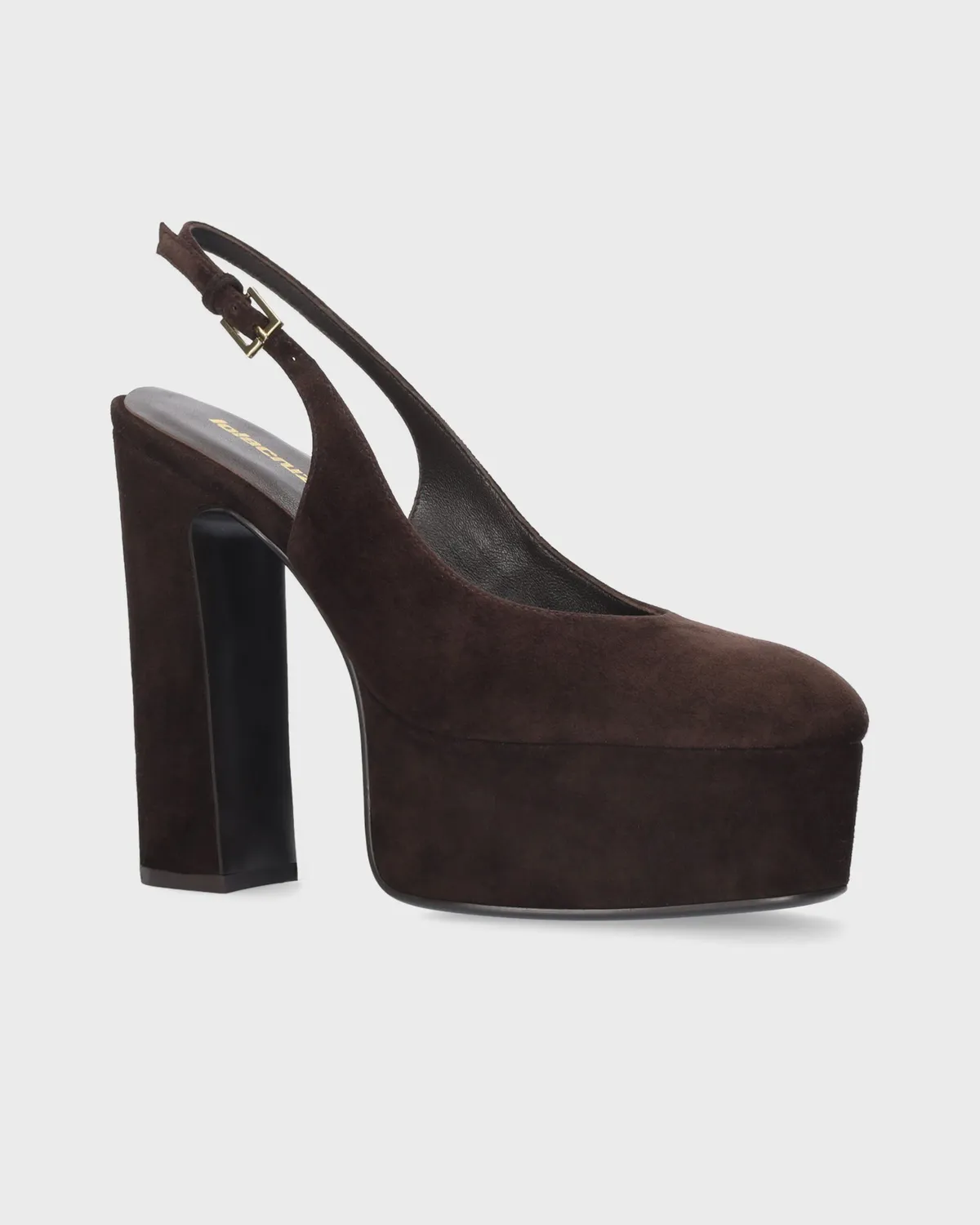 Lola Cruz Lea Platforms 130 sandales à talons chocolat