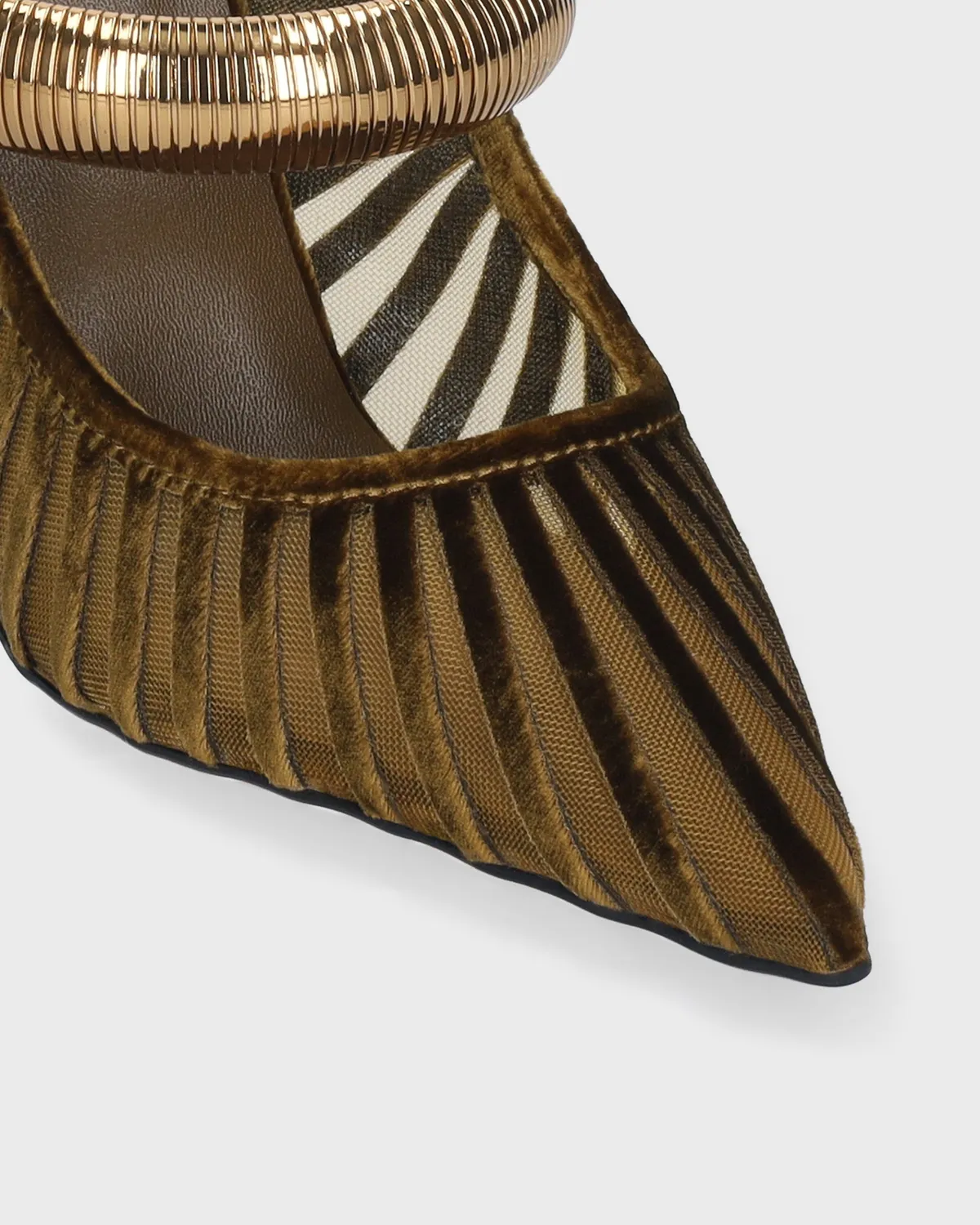 Lola Cruz Alexa 95 mules ocre talon 95 mm