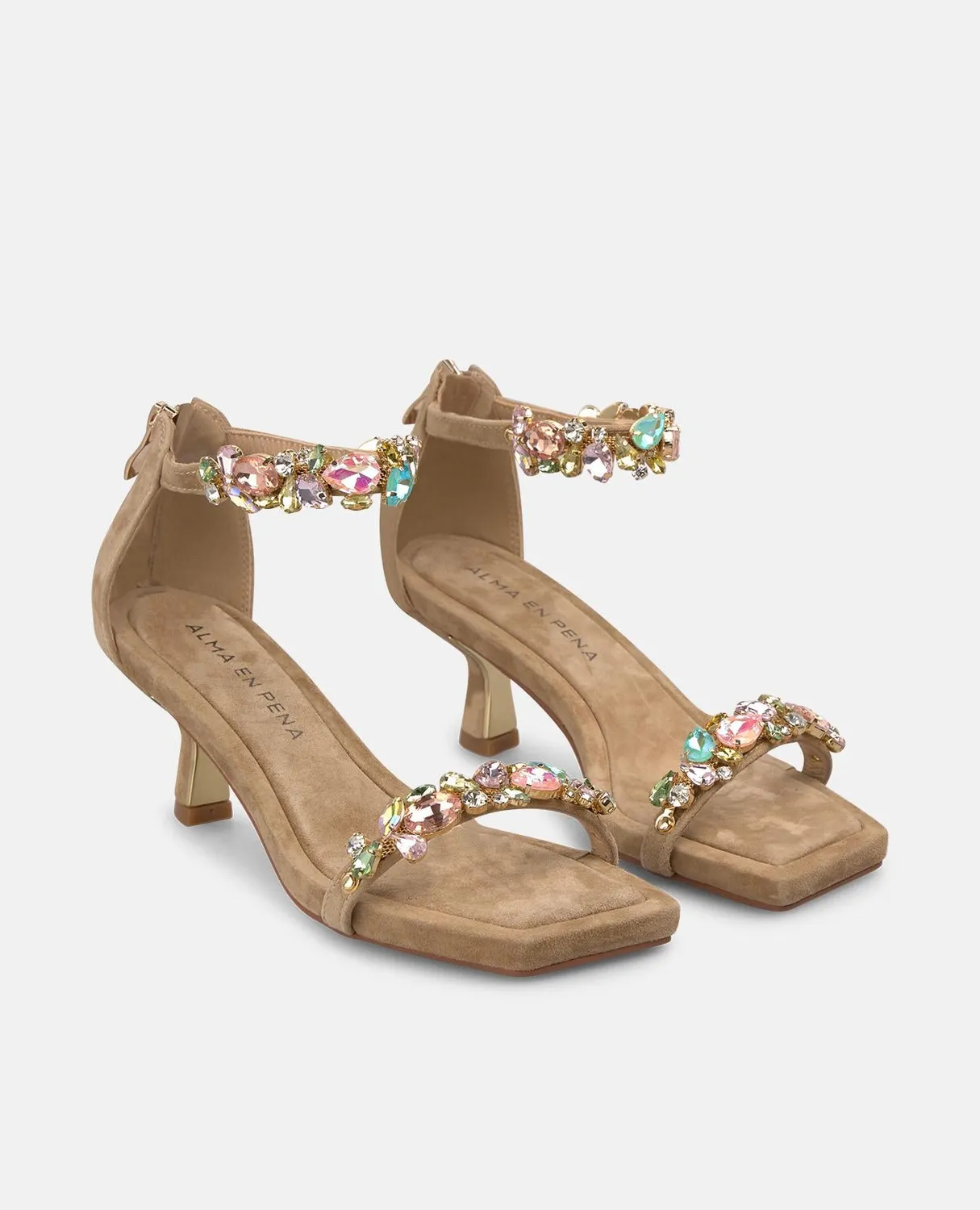 Alma en Pena V265006 sandales talon cuir sable
