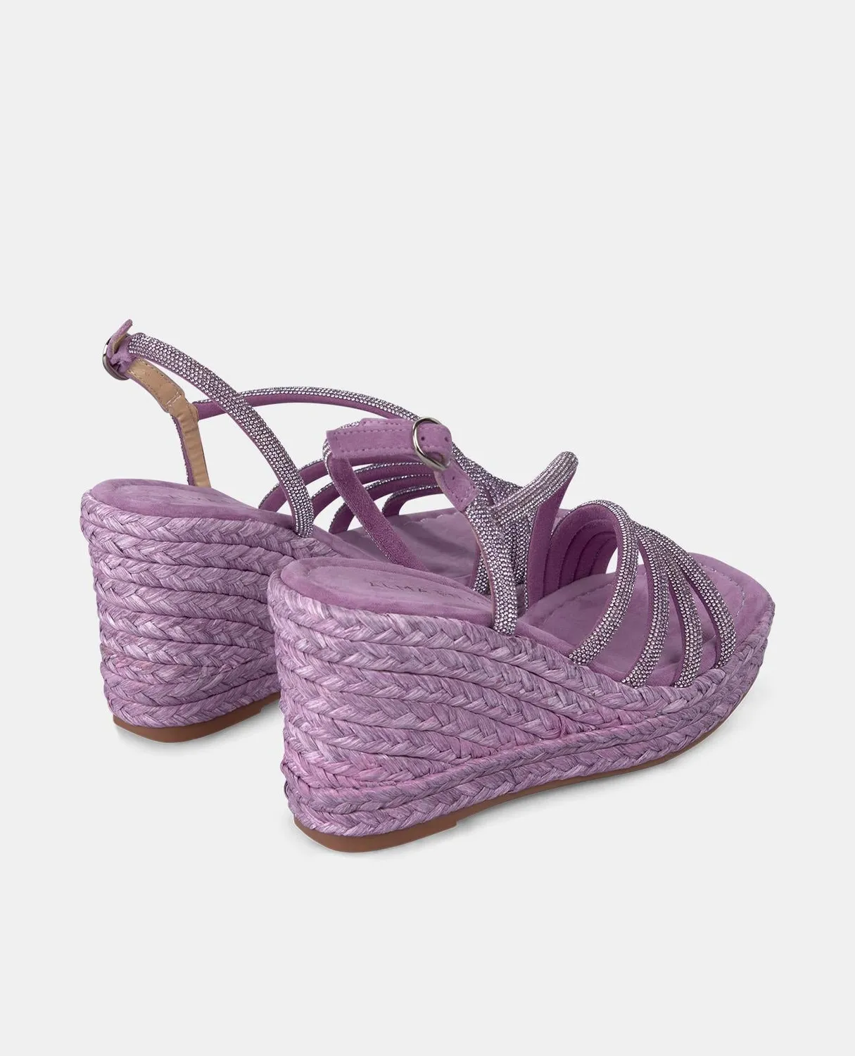 Alma en Pena V2551274 sandales compensées violet 38 strass