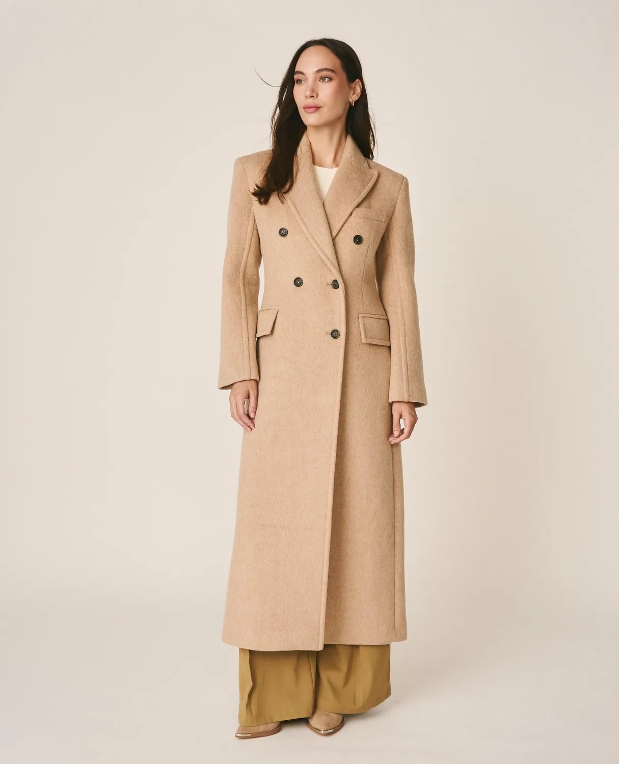 Alma en Pena I26CL1503 Manteau long vison croisé