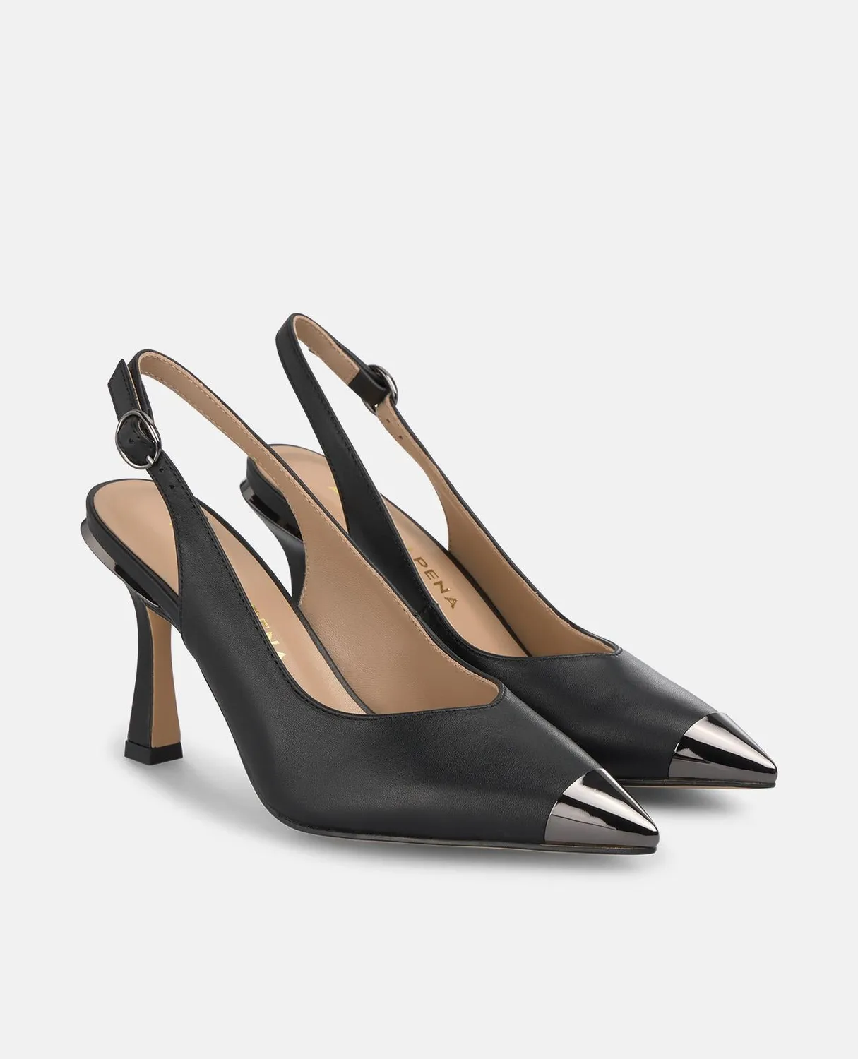 Alma en Pena I250392 escarpins noir cuir talon 9 cm