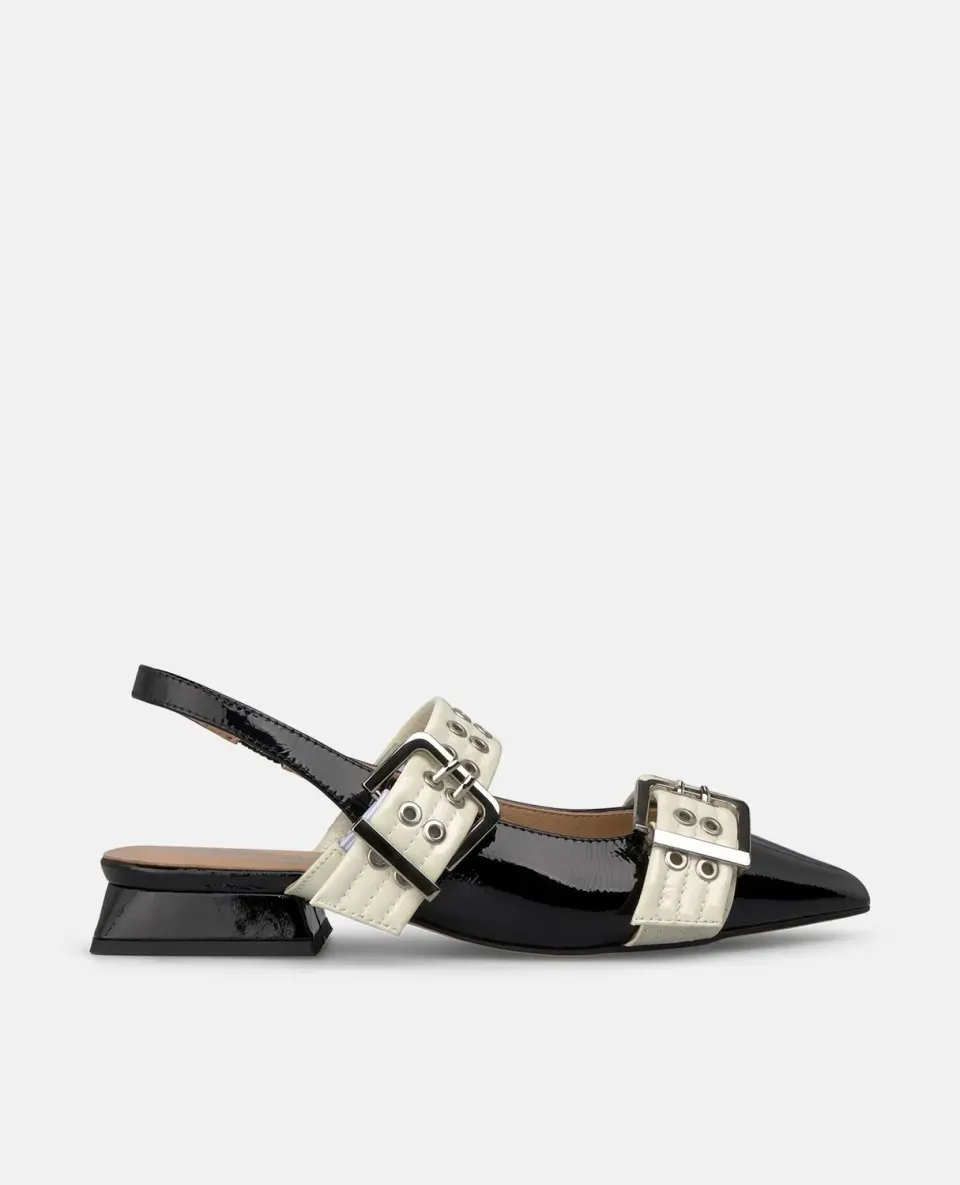 Alma en Pena I250138 ballerines noires boucle 2 cm