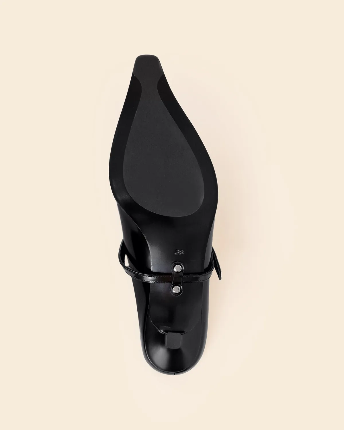 Mi/Mai Renzo Black escarpins cuir noir bride