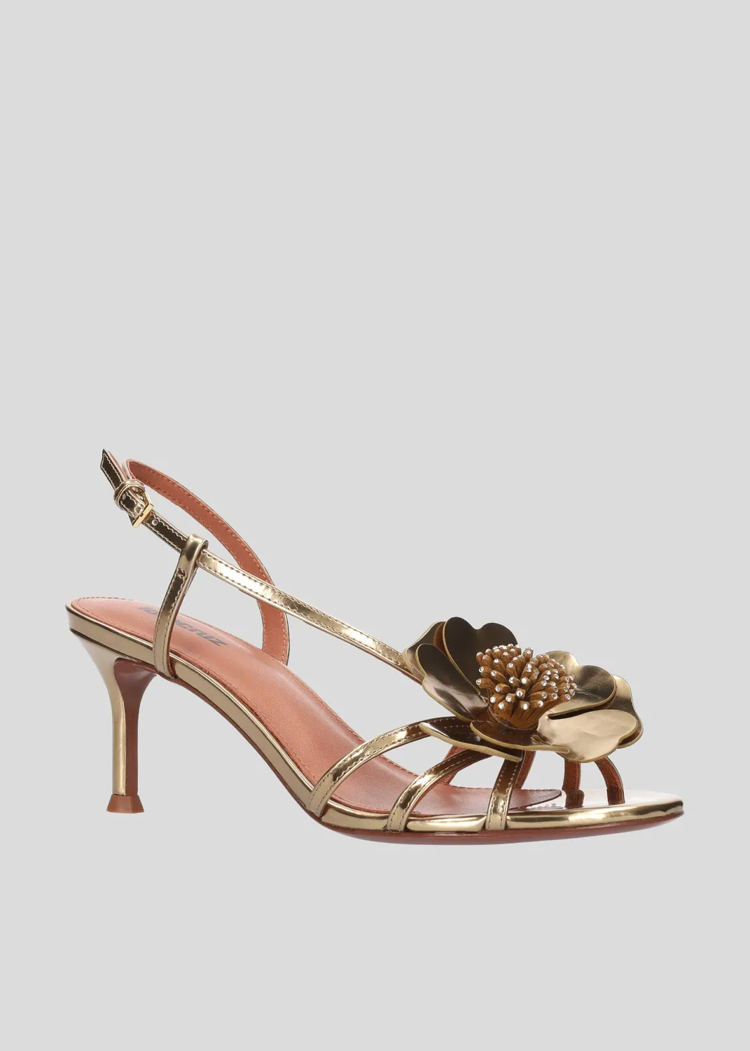 Lola Cruz Lilo 65 sandales à talons or 6,5 cm