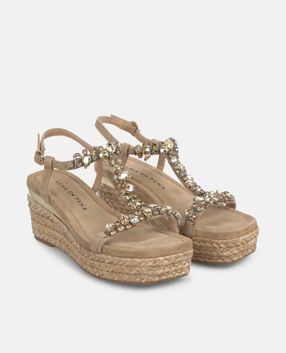 Alma en Pena V266506 espadrilles sable compensées