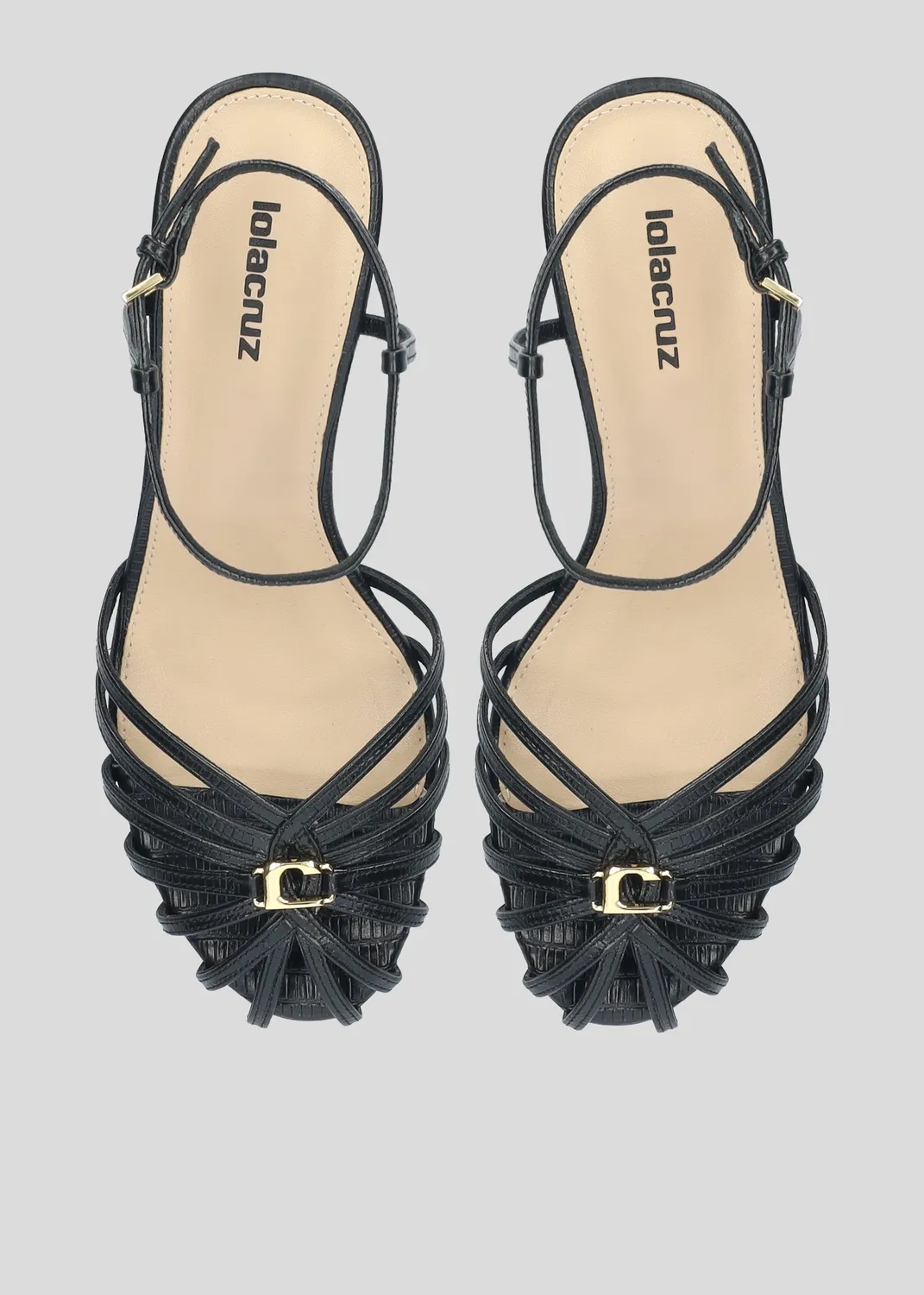 Lola Cruz Tango 65 sandales noir talon 6,5 cm
