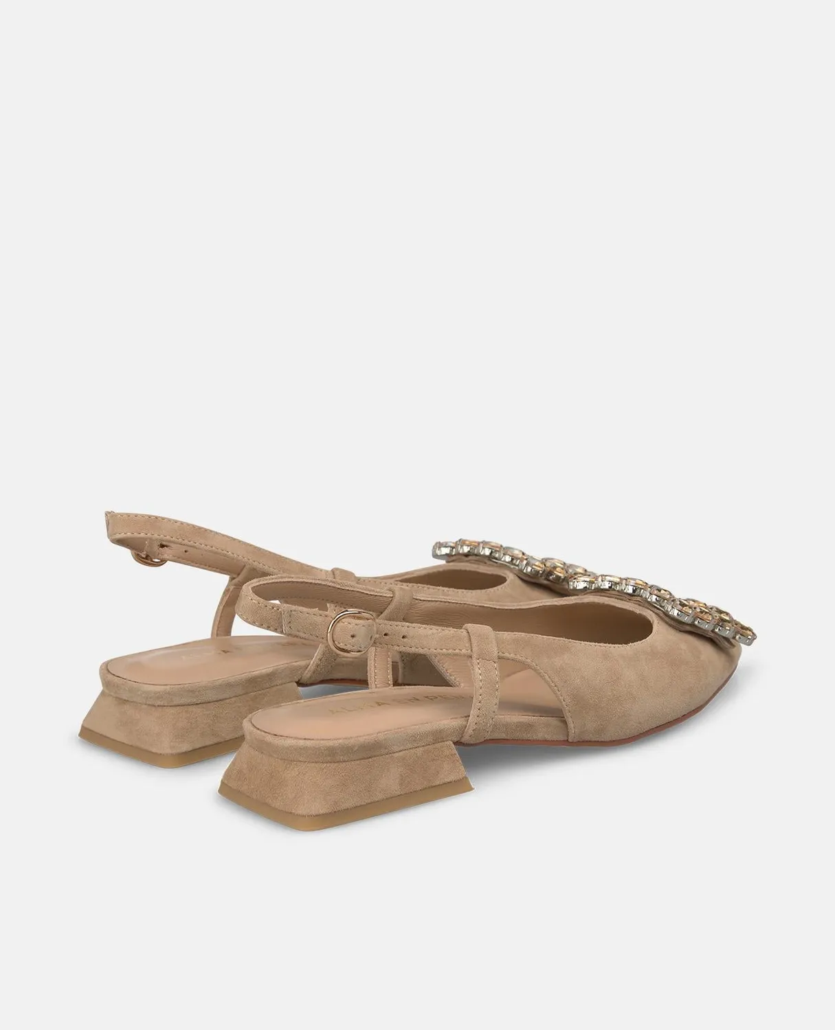 Alma en Pena V261004 escarpins slingback arena cuir 2 cm